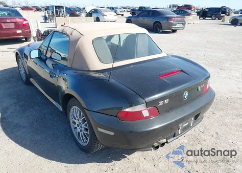 2002 BMW Z3 2.5I z USA, uszkodzony, nr VIN 4USCN33472LM05394